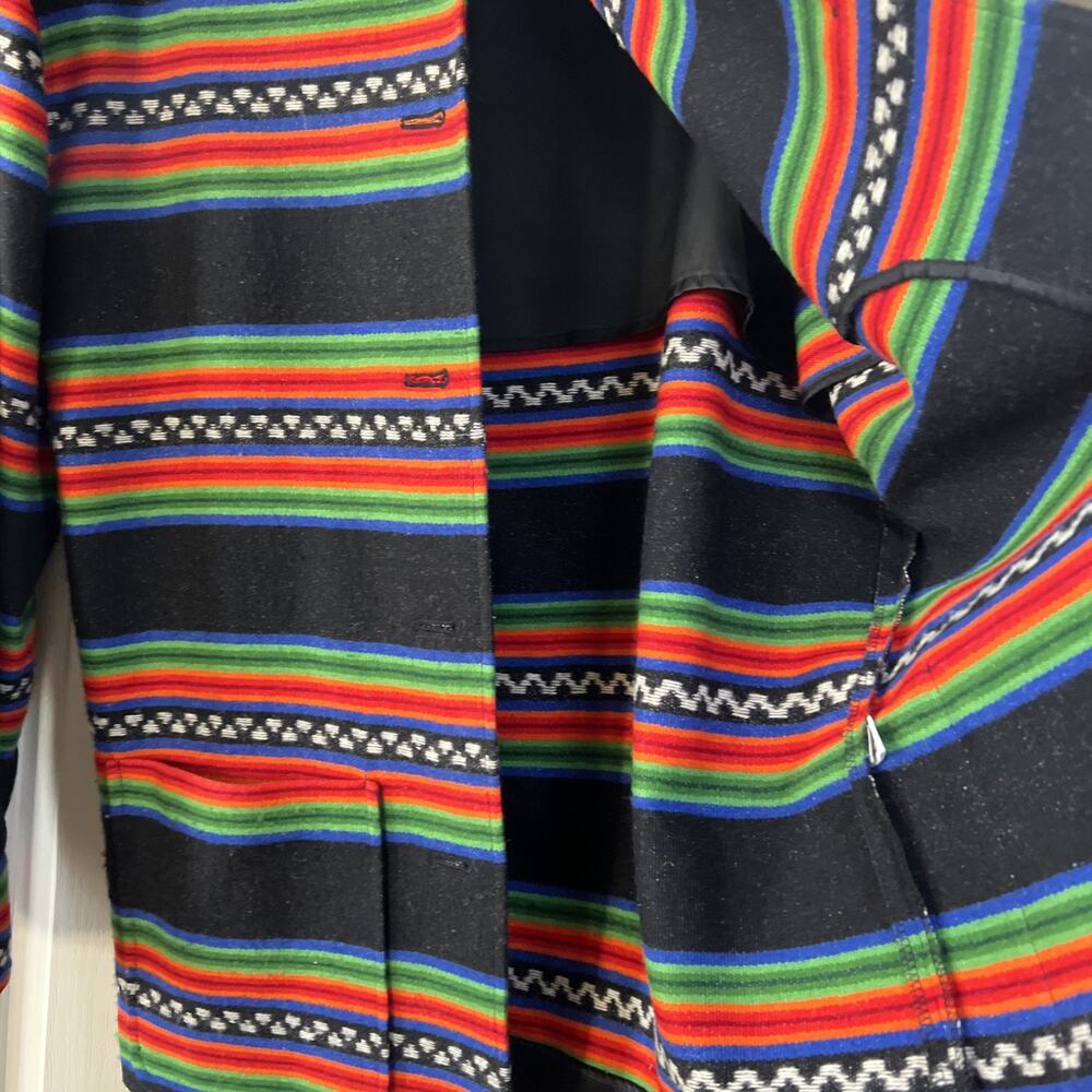 VTG Striped Southwestern Pendleton Knockabout Wool Coat Jacket Large EUC - Picture 8 of 16